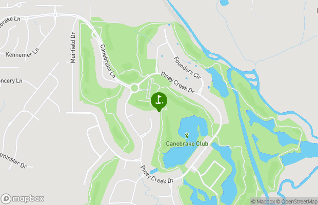 Canebrake Golf Club map