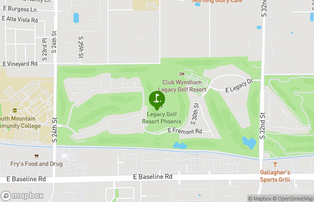 The Legacy Golf Resort map