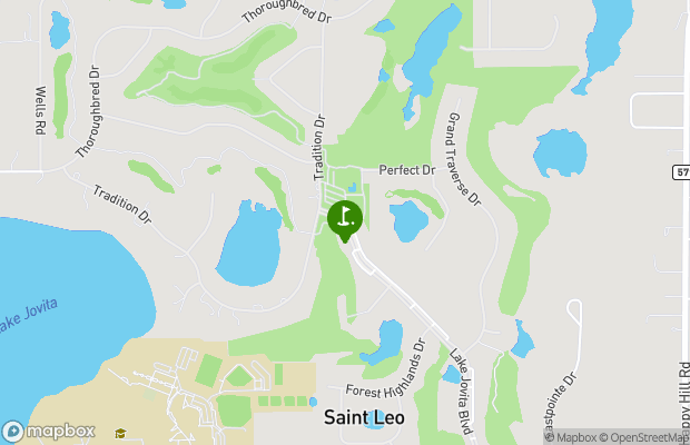 Lake Jovita Golf and Country Club map