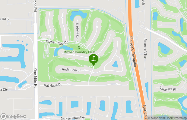 Mizner Country Club map