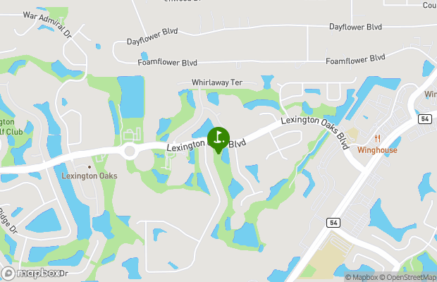 Lexington Oaks Golf Club map
