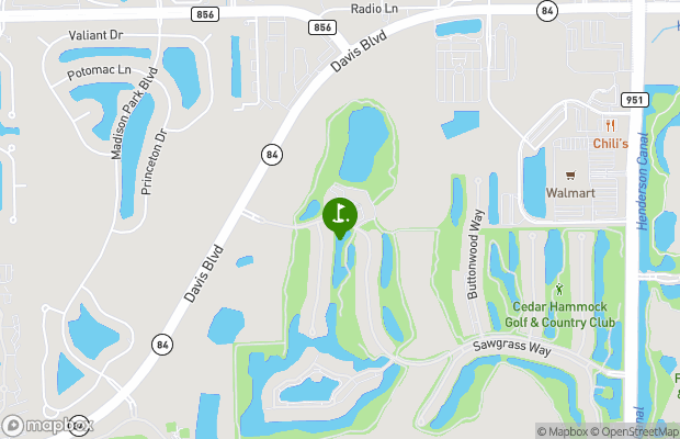 Cedar Hammock Golf and Country Club map
