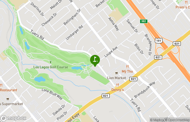 Los Lagos Golf Course map