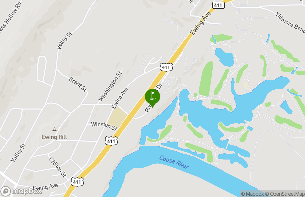 Twin Bridges Golf Course map