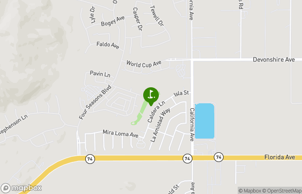 Hemet Golf Club map