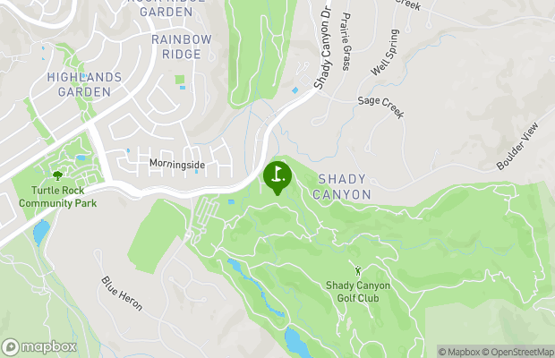 Shady Canyon Golf Club map
