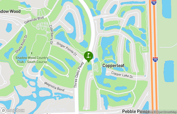 Copperleaf Golf Club map