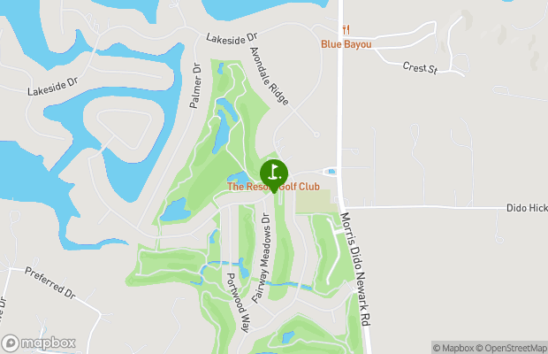 The Golf Club at Resort Eagle Mountain Lake map