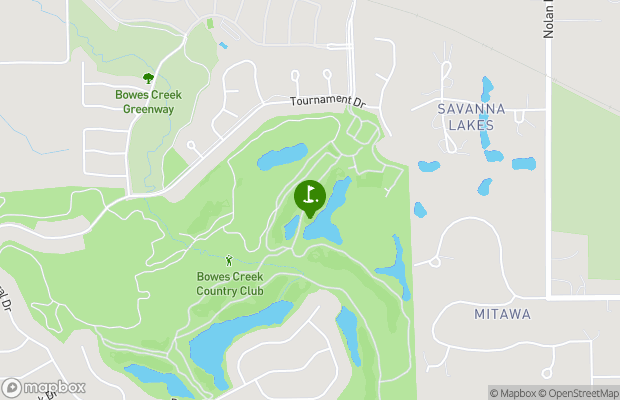 Bowes Creek Country Club map