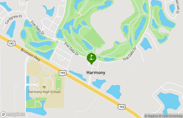 Harmony Golf Preserve map