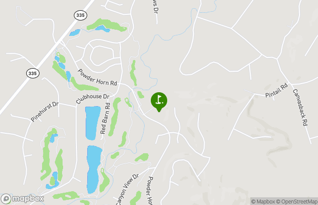 The Powder Horn Golf Club - Mountain map
