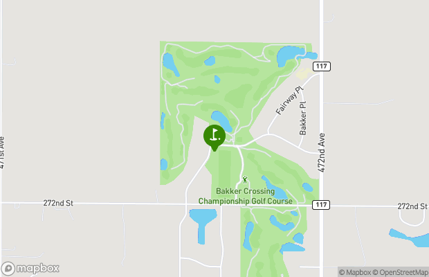 Bakker Crossing Golf Course map