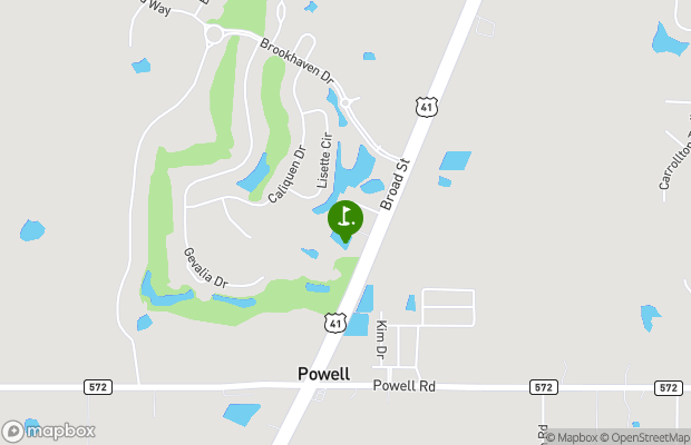 Hernando Oaks Golf and Country Club map