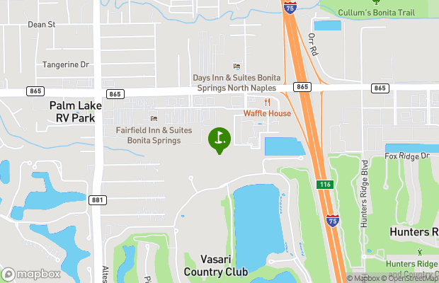 Vasari Country Club map