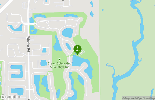 Crown Colony Golf and Country Club map
