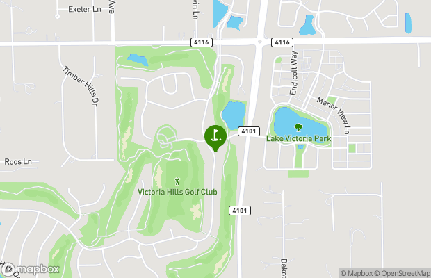 Victoria Hills Golf Club map