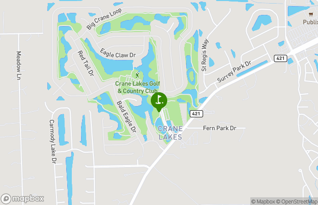 Crane Lakes Golf and Country Club map