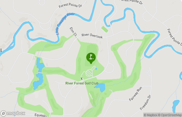 The Club River Forest map
