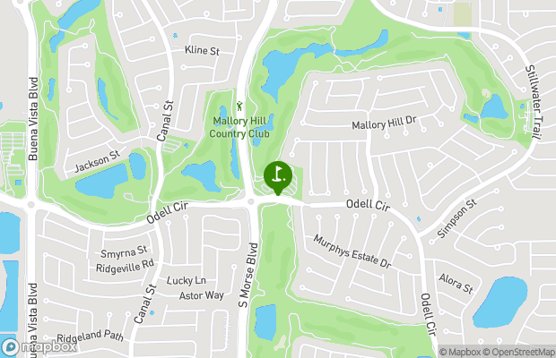 Mallory Hill Golf and Country Club map