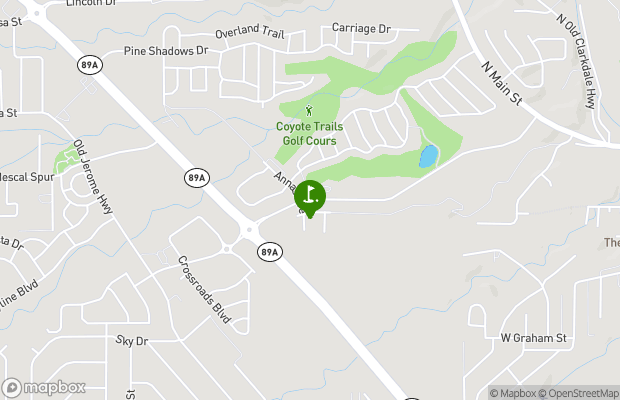 Pine Shadows Golf Course map