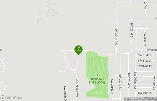 Rainbows End Golf Club map