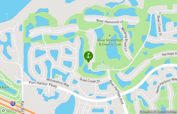 River Strand Golf and Country Club At Heritage Harbour  map