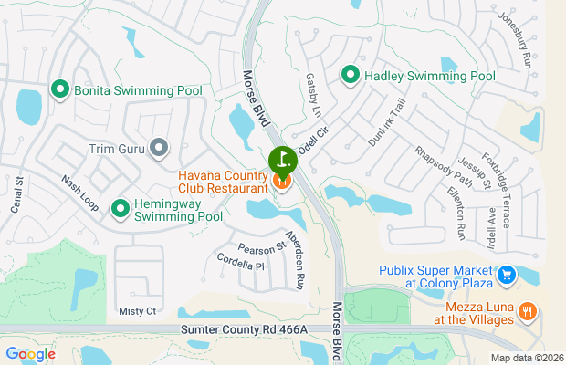 Havana Golf and Country Club map