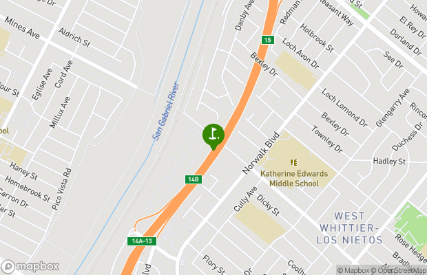 Whittier Mobile Country Club map