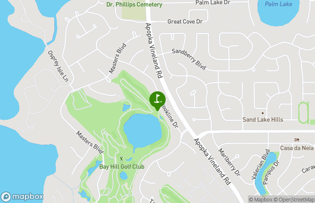 Arnold Palmers Bay Hill Club and Lodge  map