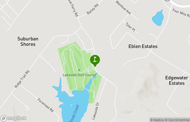 Lakeside Golf Course map