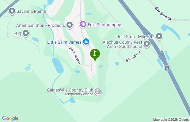 Gainesville Golf and Country Club map