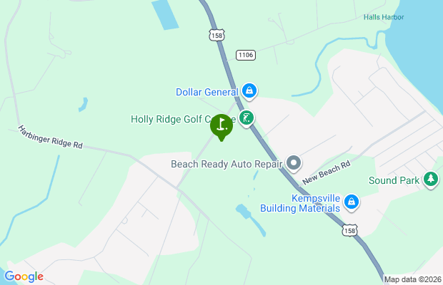 Holly Ridge Golf Course map