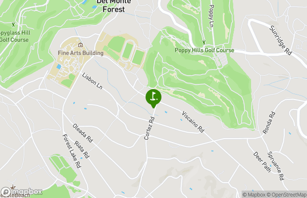 Poppy Hills Golf Course map
