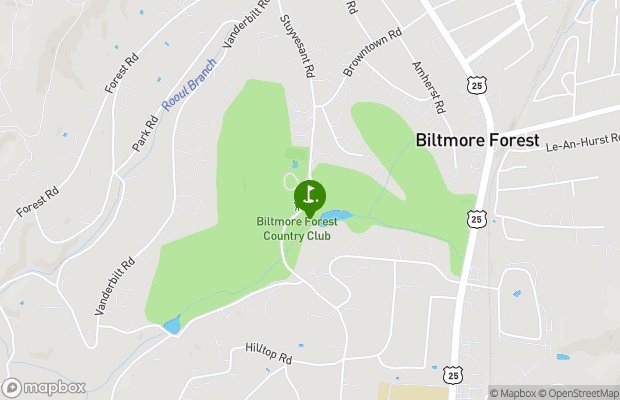 Biltmore Forest Country Club map