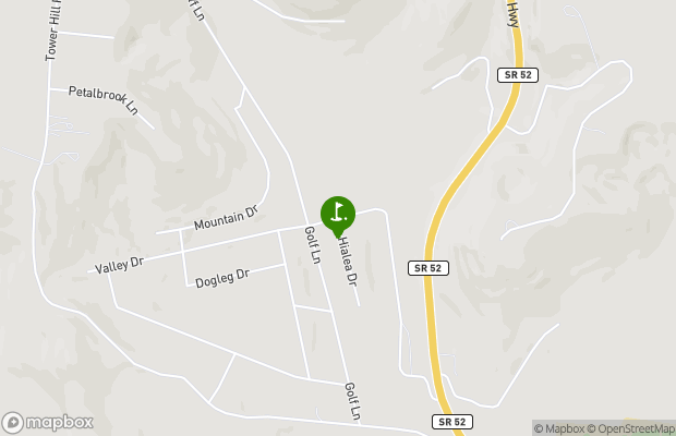 Hidden Valley Golf and Country Club map