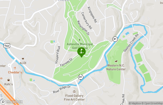Asheville Municipal Golf Course map