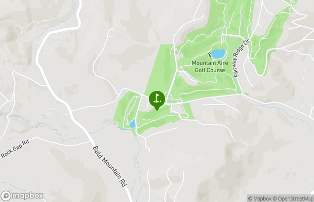 Mountain Aire Golf Course map