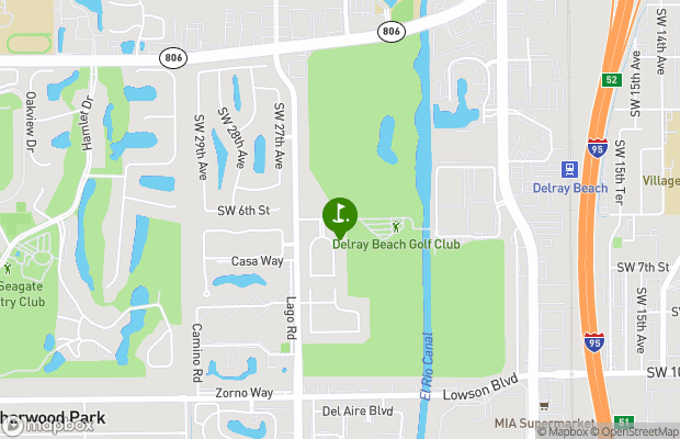 Delray Beach Golf Club map