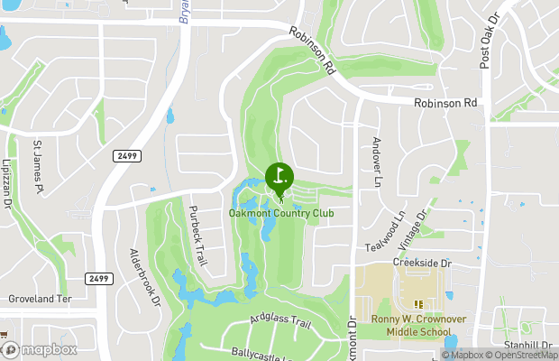 Oakmont Country Club map