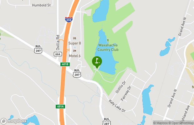 Waxahachie Country Club map