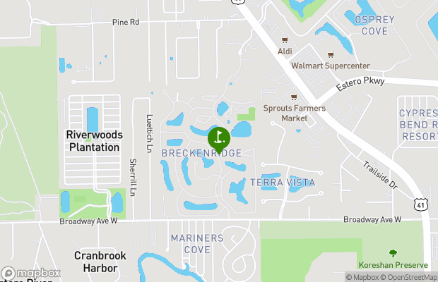 Breckenridge Golf and Country Club map