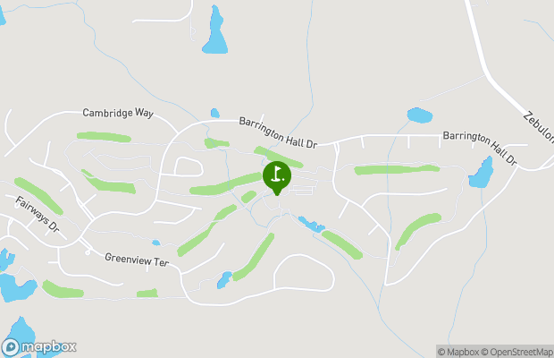 Barrington Hall Golf Course map
