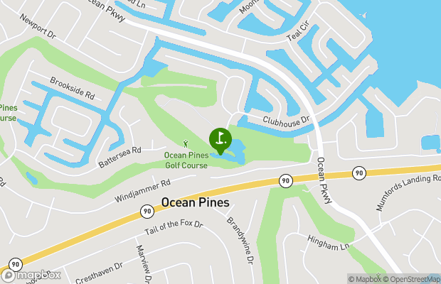 Ocean Pines Golf and Country Club map